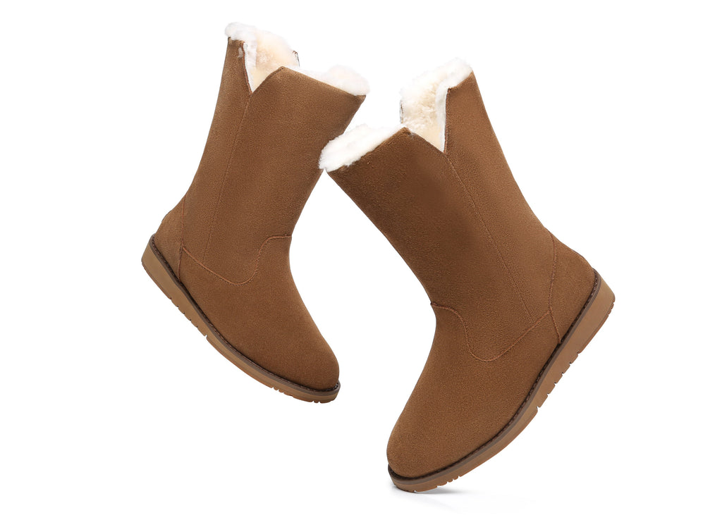 UGG Boots - Womens Fashion Ugg Boots Mid Calf Colleen