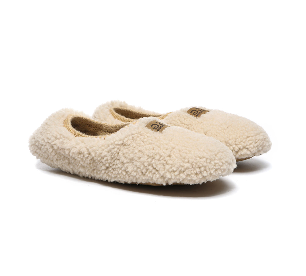 UGG Slippers - Curly Wool Slippers Women Lucina